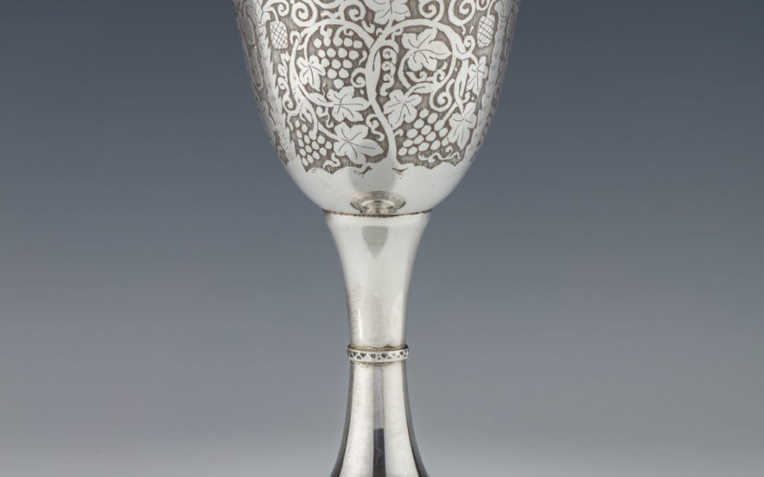 004. A Monumental Sterling Passover Goblet