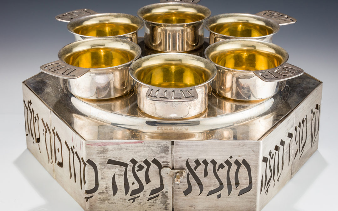 126. A Massive Sterling Silver Passover Compendium by Carmel Shabi