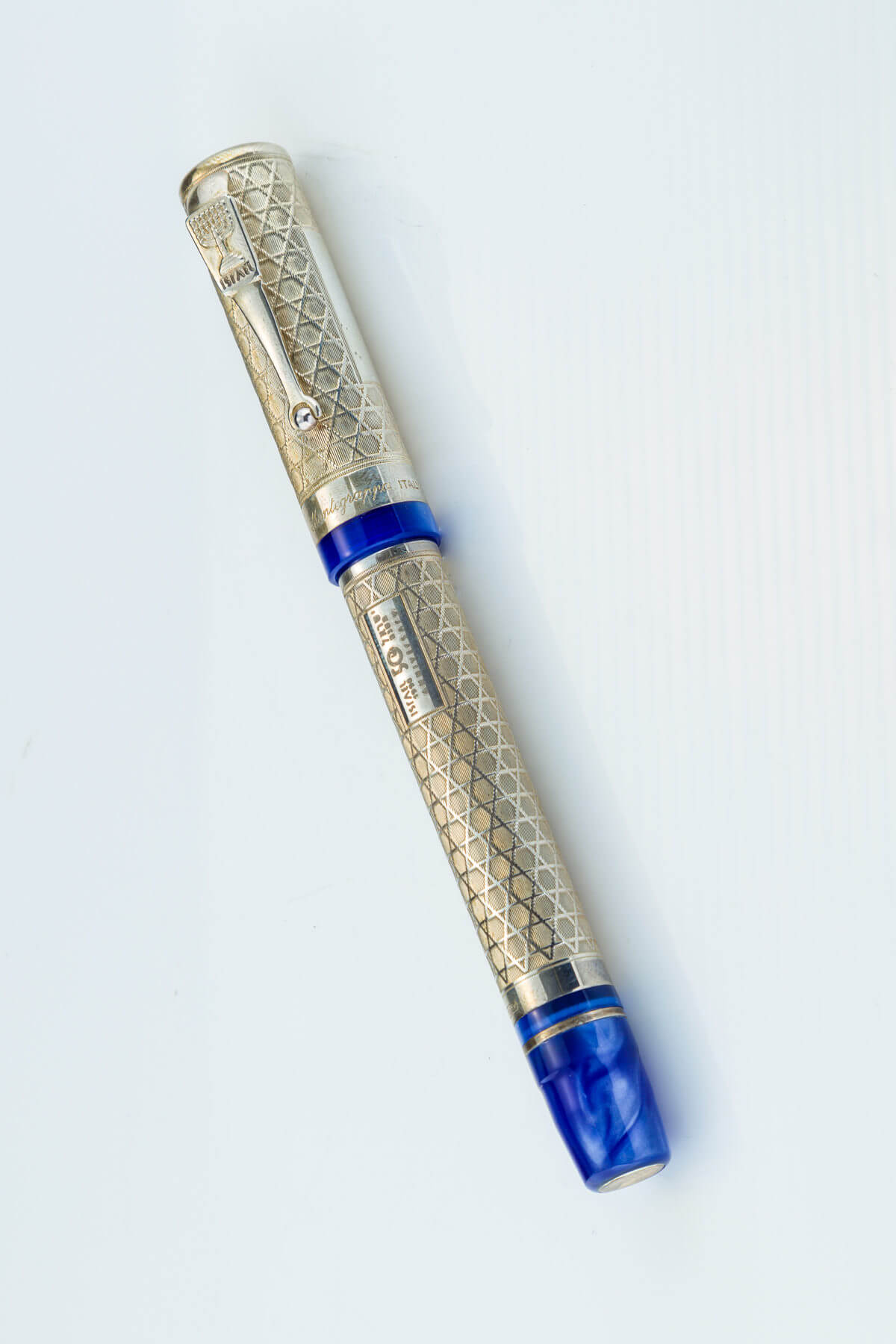 150. A Rare Sterling And Enamel Montegrappa Pen
