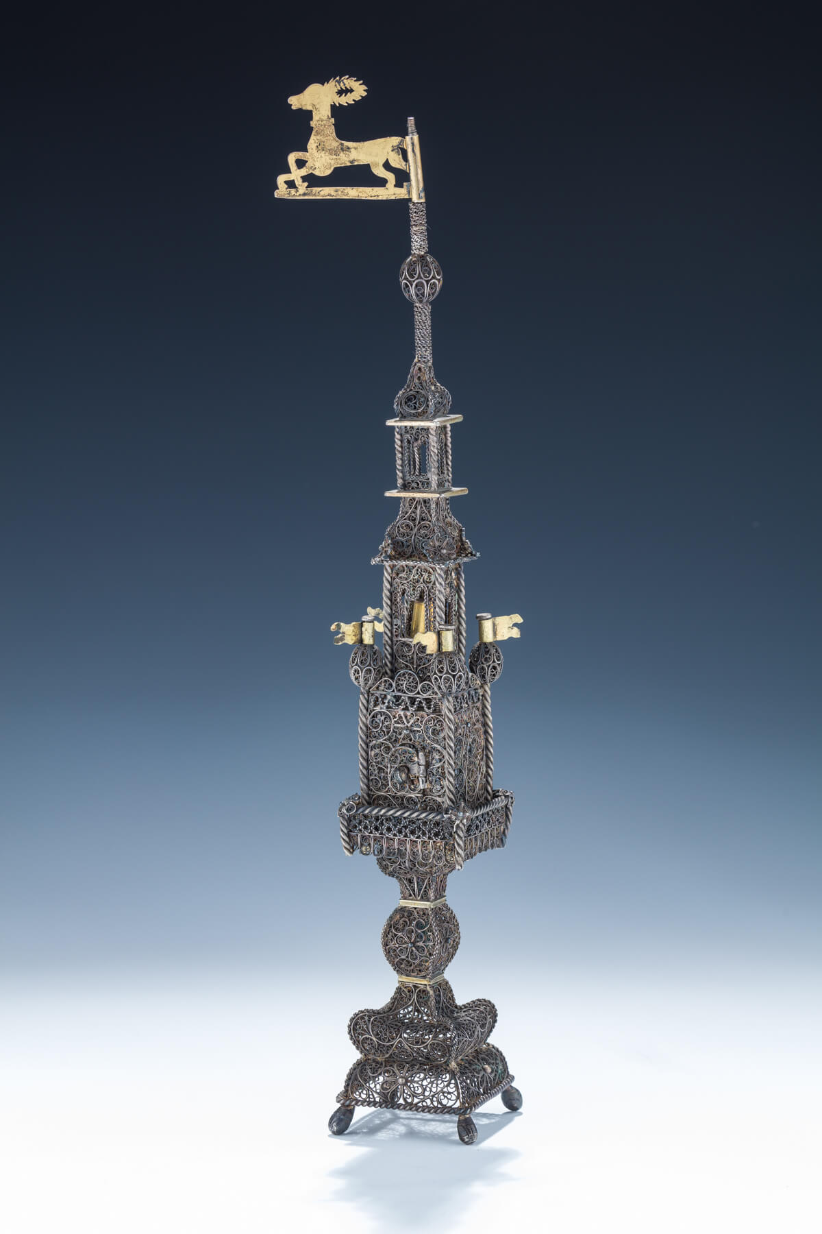 125. A Rare And Important Filigree Monumental Spice Tower