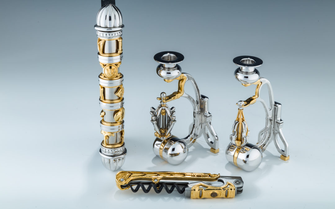 94. A Group Of Four Judaica Items By Swed Master Silversmiths