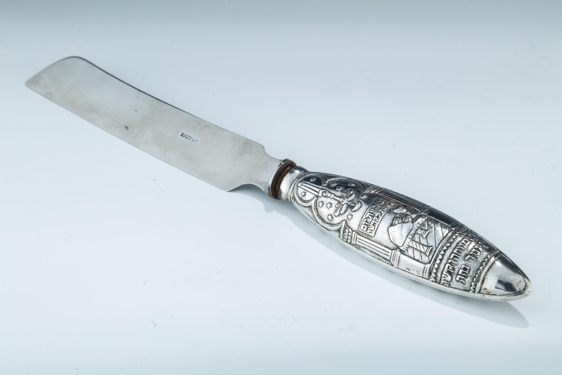 24. A Silver Handled Challah Knife