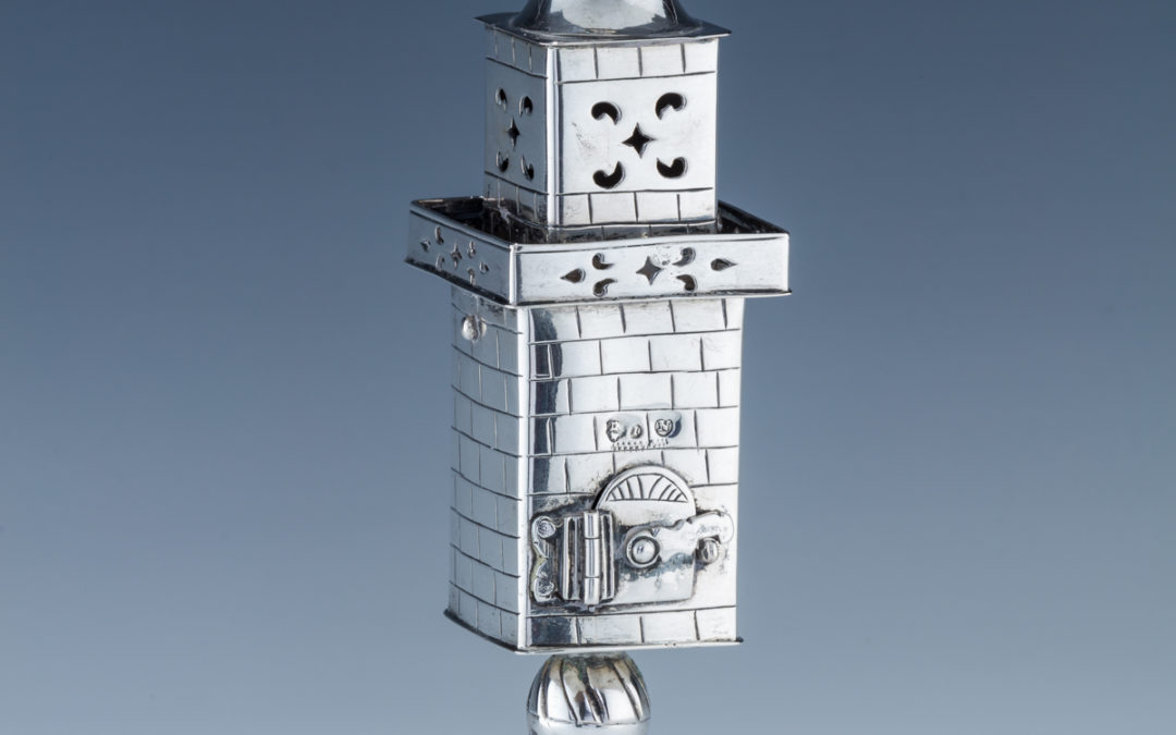 75. An Exceptional Silver Spice Tower By Johann Nicholas Wollenberg