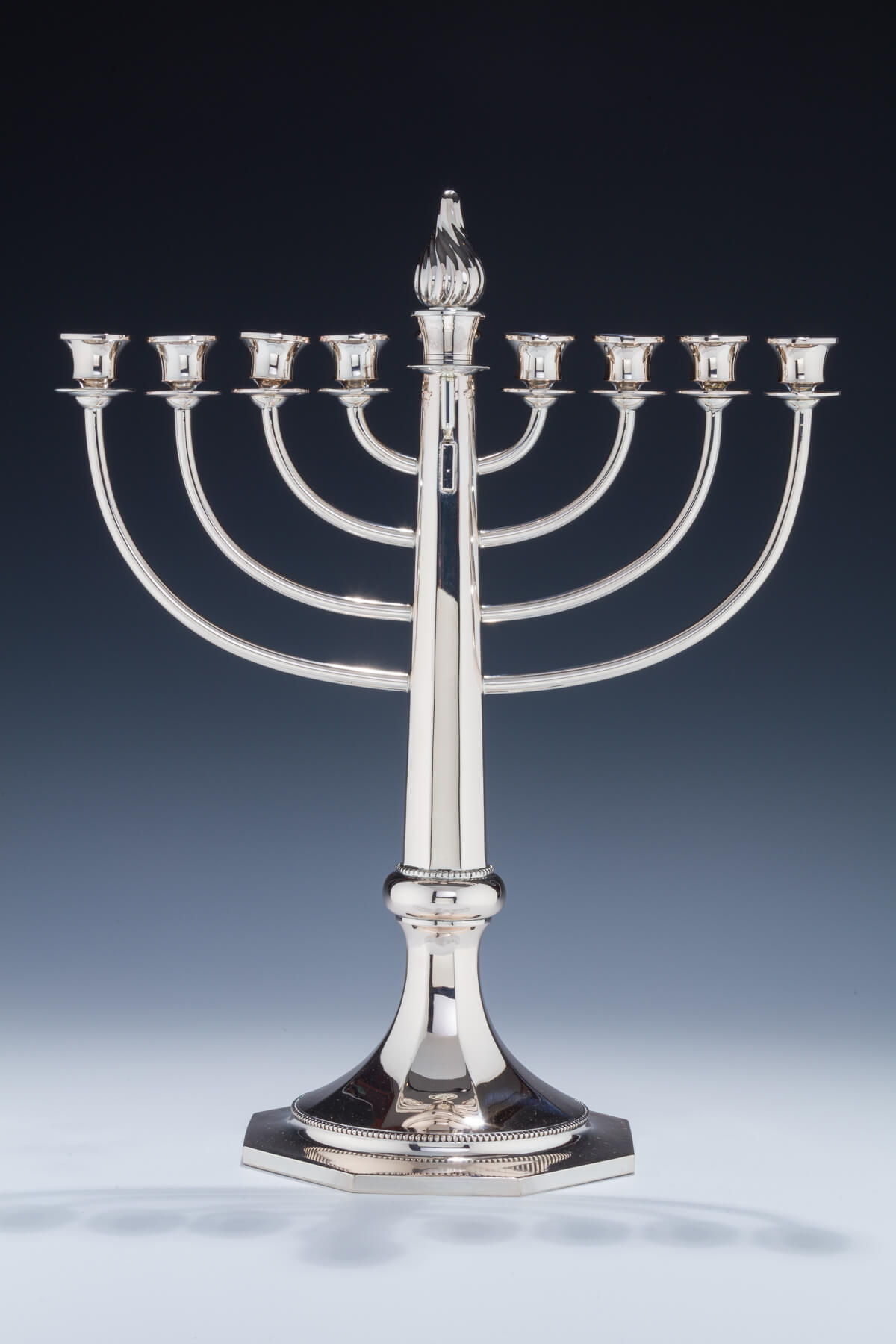 093. A Large Silver Hanukkah Menorah