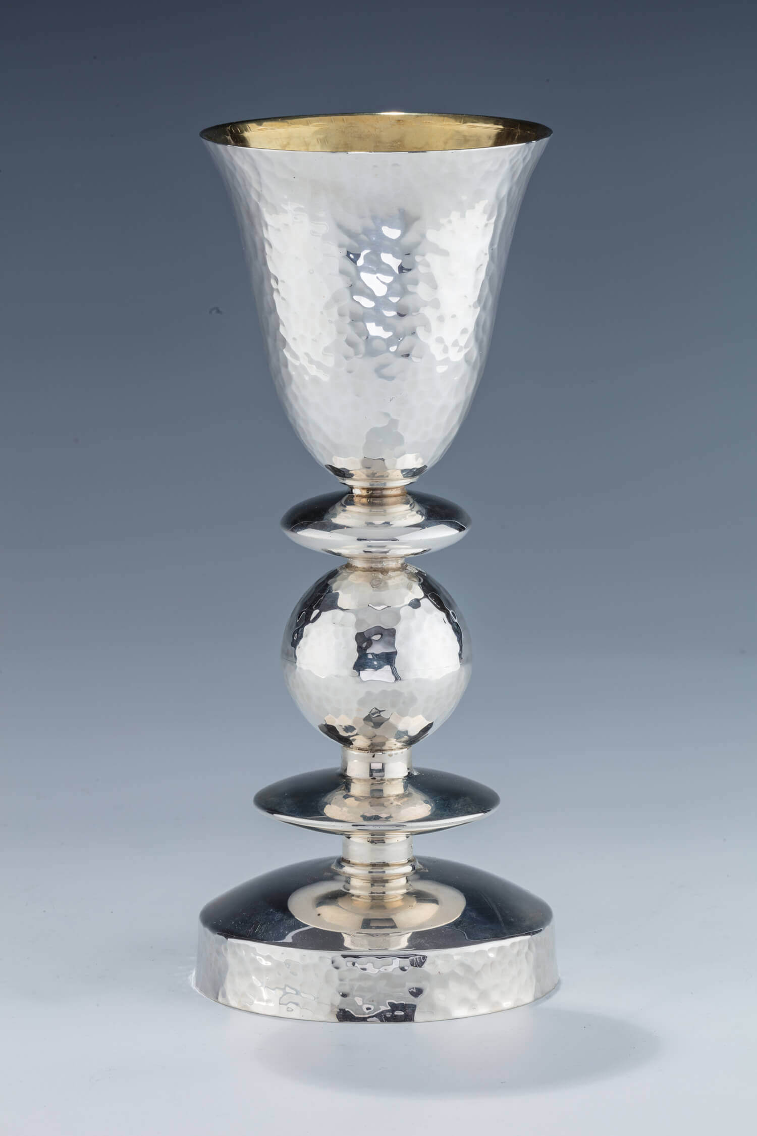 131. A MONUMENTAL STERLING SILVER KIDDUSH CUP BY BIER
