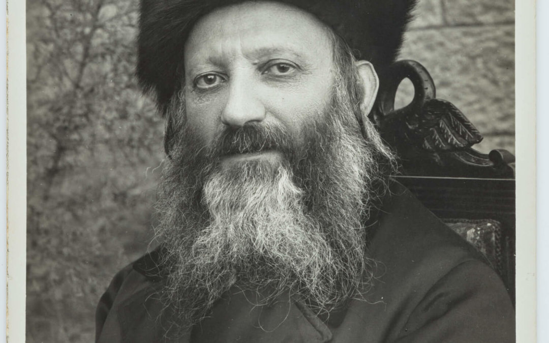 155. AN AUTOGRAPHED PICTURE POSTCARD OF RABBI ABRAHAM ISAAC KOOK