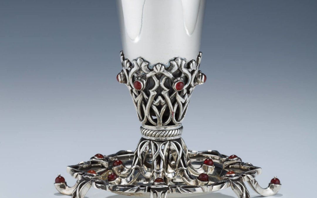 097. A STERLING SILVER KIDDUSH CUP BY BENNY DABBAH